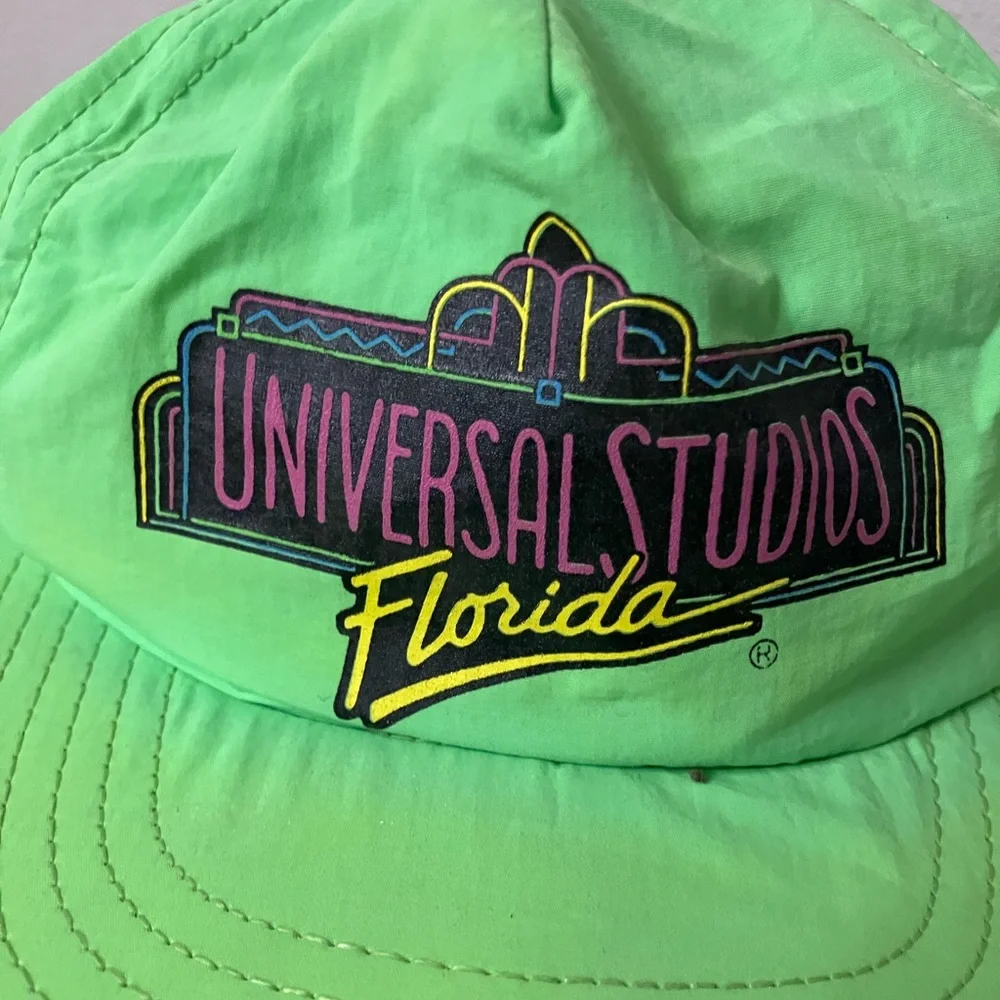 1990s Universal Studios Florida Neon Green Hat
